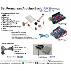 Set Permulaan Arduino Basic (SMD Type)