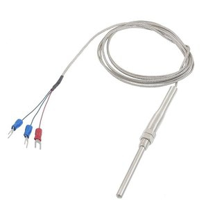 PT-100 5x50mm (2m) THERMOCOUPLE METAL CABLE