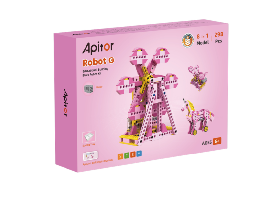 Apitor Robot G Educational Building Block Robot Kit 8-in-1 Models 298 Building Blocks